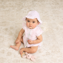 Load image into Gallery viewer, Infant Girls Pink Floral Vine Diaper Set
