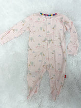 Load image into Gallery viewer, Pink Safari Footie Pajamas
