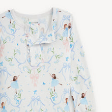 Load image into Gallery viewer, Experience effortless bedtime with the It Takes Tutu Modal Long Sleeve Pajama Set by Magnetic Me. Crafted from silky soft, sustainable modal fabric, these stretchy pajamas feature magnetic closures for quick, easy dressing—perfect for little ballerinas ready to twirl into dreamland!

