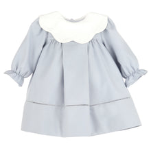 Load image into Gallery viewer, Frosty Twill Scallop Dress
