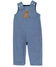 Load image into Gallery viewer, Delight your little one with the Horse Appliqué Reversible Jon Jon by Bailey Boys — two charming outfits in one! Featuring a spirited horse on one side and an adorable dog on the other, this versatile piece brings playful style and effortless charm to every moment!

