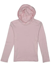 Load image into Gallery viewer, Properly Tied’s Girls Ravine Hoodie is built for everyday wear. Made from a soft polyester-spandex blend, this hoodie is lightweight, breathable, and easy to wear throughout the day. Its solid pink tone and comfortable feel make it easy to wear on its own or under a jacket for a warmer outfit.
