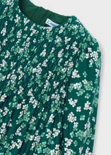Load image into Gallery viewer, Girls Floral Tiered Velvet Dress
