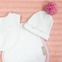Load image into Gallery viewer, The most precious hat in all the lands is here! Who needs the hat the hospital gives you when you have this sweet knit hat to keep baby warm. This is a must have for your newest bundle of joy! Sizing is 0-3m.
