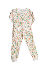 Load image into Gallery viewer, The Proper Peony’s Prancer Pima Pajama Set wraps your little one in soft, breathable Pima cotton, featuring charming reindeer and candy cane prints that bring festive joy to Christmas mornings. Cozy, cute, and perfect for holiday memories that last a lifetime!
