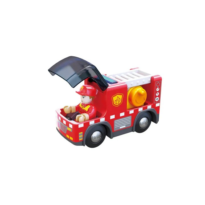 Get ready for action with this Fire Truck featuring an exciting siren and a movable ladder. Designed for children aged 3 and up, it lets little firefighters race to the rescue, saving the cat from the top floor. Press the button to activate the realistic light and siren, then extend and rotate the ladder for daring missions. Requires two LR44 batteries (not included) to bring the adventure to life. Perfect for inspiring imaginations and hours of heroic play.