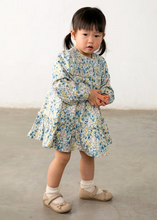 Load image into Gallery viewer, Girls Velvet Fall Floral Dress
