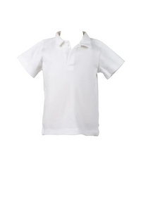 Elevate your little one's style with our Boys Pima White Polo from The Proper Peony! Made with high-quality Pima cotton, this polo is perfect for your toddler's comfort and style. Complete the look with our Hoppy Shorts or other adorable short styles. Dressing up has never been easier or cuter!