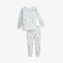 Load image into Gallery viewer, Experience effortless bedtime with the It Takes Tutu Modal Long Sleeve Pajama Set by Magnetic Me. Crafted from silky soft, sustainable modal fabric, these stretchy pajamas feature magnetic closures for quick, easy dressing—perfect for little ballerinas ready to twirl into dreamland!
