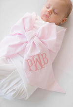Load image into Gallery viewer, Nothing is more important than making a positive first impression. That is why The Beaufort Bonnet Company’s Bow Swaddle is the perfect gift for any new arrival. All babies should be wrapped up like the gift they truly are.

- Fits babies up to 10 weeks.

