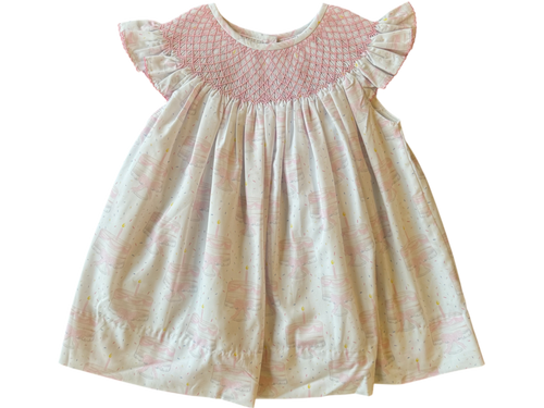 Celebrate her special day in style with the Girls Lila Birthday Bishop Dress from Shop Teeta. Designed with smocked neckline and delicate birthday cake print, this playful outfit brings a festive touch to any birthday celebration. Its delicate details and soft fabric ensure she feels both beautiful and at ease, making memories even more magical. Perfect for photos and parties alike, the Lila Birthday Bishop Dress turns her birthday into a delightful experience she’ll cherish forever.