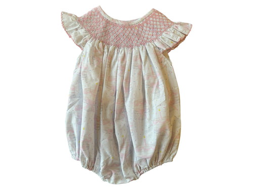 Celebrate her special day in style with the Girls Lila Birthday Bishop Bubble from Shop Teeta. Designed with smocked neckline and delicate birthday cake print, this playful outfit brings a festive touch to any birthday celebration. Its delicate details and soft fabric ensure she feels both beautiful and at ease, making memories even more magical. Perfect for photos and parties alike, the Lila Birthday Bubble turns her birthday into a delightful experience she’ll cherish forever.