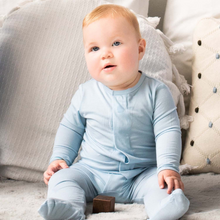 Load image into Gallery viewer, Baby Blue Magnetic Footie
