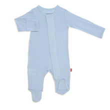 Load image into Gallery viewer, Baby Blue Magnetic Footie
