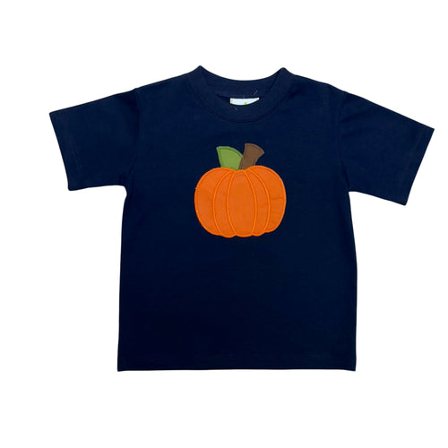 Harry's Navy Pumpkin Play Tee from Zuccini Kids is the perfect fall essential for boys. This soft knit navy tee features a bold pumpkin applique on the front, combining comfort with seasonal style. Ideal for everyday wear or special autumn events, it keeps your little one looking festive and feeling great all season long.