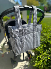 Load image into Gallery viewer, Quilted Mini Go Go Tote in Pimlico Stripe Chambray
