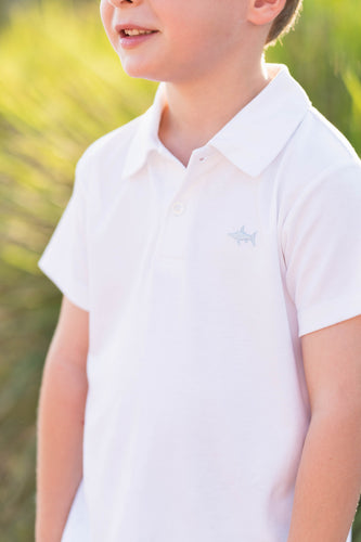 Step up your style game with our Signature Pima Polo! Made with soft Pima cotton, this versatile polo from Salt Water Boys is perfect for dressing up or down. Whether for toddlers or tween boys, our classic polo offers a timeless look and comfortable fit. Elevate your wardrobe today!