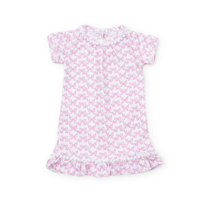 Camden 18" Doll Dress - Pretty Pink Bows to match the Girls Camden Lounge Dress in Pretty Pink Bows.