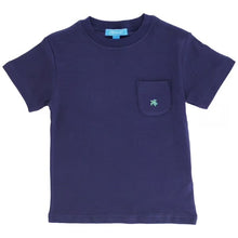 Load image into Gallery viewer, Navy Boy’s Pocket Tee

