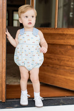 Load image into Gallery viewer, Introducing our Ford Cars Collection Bubble from James &amp; Lottie! This adorable bubble design features cute cars and classic piping. The versatile straps allow for straight or crossed connections. Perfect for your little one&#39;s playful adventures!
