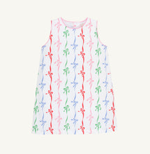 Load image into Gallery viewer, The Beaufort Bonnet Company’s Annie Apron Dress in Bell Court Bows bursts with vibrant, multicolored bows that celebrate joyful style. Its charming shift silhouette offers comfort and effortless movement, making it the perfect choice for any tween girl ready to shine with playful confidence!
