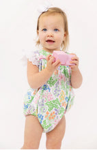 Load image into Gallery viewer, Dress your little one in the Angel Sleeve Blythe Bubble—a delicate floral bubble that captures the fresh spirit of spring and summer. With classic charm from The Beaufort Bonnet Company, this sweet design brings comfort and timeless style to every sunny day!

