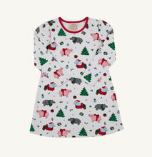 Load image into Gallery viewer, Celebrate joyful moments in TBBC’s Penny’s Play Dress, featuring a charming "I Want A Hippopotamus" vintage print. This timeless silhouette brings playful comfort and festive cheer to your toddler’s holiday wardrobe. Ready to spark smiles at every Christmas gathering!

 
