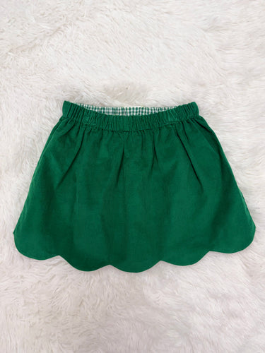 Celebrate the season in style with the Girls Kendall Christmas Tree Corduroy Skirt from Zuccini Kids. Crafted from soft, durable corduroy, this skirt offers both comfort and festive charm. Its adorable Christmas tree design adds a playful holiday touch perfect for family gatherings or seasonal parties. Pair with the coordinating Scalloped Collar Blouse.