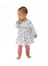 Load image into Gallery viewer, Soft, sweet, and made for magical moments, Angel Dear’s Alyssa Floral Smocked Ruffle Long Sleeve Dress with Ribbed Leggings is a fall favorite! The dress is crafted from silky-smooth viscose from bamboo and features delicate smocking and fluttery ruffles, while the stretchy ribbed leggings keep little legs comfy and cozy all day long.
