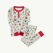 Load image into Gallery viewer, Celebrate the magic of Christmas morning with Sutton’s Sweet Dream Set by The Beaufort Bonnet Company. These 12 Days of Christmas pajamas, crafted for toddlers, blend timeless charm and cozy comfort—perfect for capturing unforgettable holiday moments in classic style!

