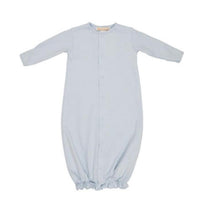 Load image into Gallery viewer, Experience the magic of the Twinkle Twinkle Convertor Gown by The Beaufort Bonnet Company —effortlessly transforming from a cozy gown to a snug sleeper in soothing Buckhead Blue or Palm Beach Pink. Designed for newborn comfort, it’s a timeless gift that wraps your little one in gentle care and style!
