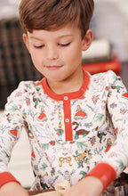 Load image into Gallery viewer, Celebrate the magic of Christmas morning with Sutton’s Sweet Dream Set by The Beaufort Bonnet Company. These 12 Days of Christmas pajamas, crafted for toddlers, blend timeless charm and cozy comfort—perfect for capturing unforgettable holiday moments in classic style!
