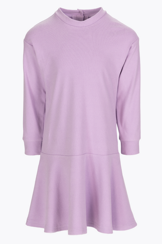 The Girls Lavender Margie Dress offers a perfect blend of style and comfort with its super soft fabric that girls will adore wearing. Featuring a chic drop waist and long sleeves, this dress is designed with a flattering round collar, making it an ideal choice for school days or special dinners. Its timeless look paired with exceptional softness ensures your little girl stays comfortable and stylish for any occasion.
