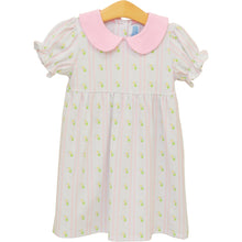 Load image into Gallery viewer, Celebrate every moment with the Party Time Dress by Trotter Street Kids! Featuring a delightful pink balloon pattern and a charming Peter Pan collar, this comfortable and breathable knit dress is perfect for birthday festivities. Let your little one shine bright and create joyful memories in style!
