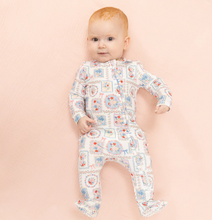 Load image into Gallery viewer, Embrace the beauty of restful moments with the Floral Patchwork 2 Way Zipper Footie by Angel Dear. Its soft fabric and charming design ensure your little one experiences ultimate comfort during nap time or peaceful sleep. Snuggle up in style and warmth—it's the perfect choice for sweet dreams!
