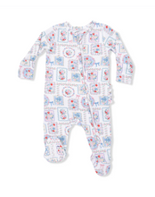 Load image into Gallery viewer, Embrace the beauty of restful moments with the Floral Patchwork 2 Way Zipper Footie by Angel Dear. Its soft fabric and charming design ensure your little one experiences ultimate comfort during nap time or peaceful sleep. Snuggle up in style and warmth—it's the perfect choice for sweet dreams!
