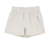 Load image into Gallery viewer, We took our best-selling pull on short and made it better! Prepletic™ Sheffield Shorts in Saratoga Stone are sure to be his new favorite. 

Call or email to order: shopcottontailsnc@gmail.com
