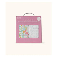 Load image into Gallery viewer, 2-Pack Square Swaddle Blanket Set- Sweet Daisy
