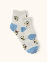 Load image into Gallery viewer, Mom and Baby can have cozy and coordinating feet with the Mama &amp; Me Socks Set from JuJuBe × Studio Oh! Made of polyester and spandex for ultra-comfort, these cute and colorful matching socks are perfect for photos, lounging around the house, and making a “twinning” fashion statement on the go. The socks feature irresistible, on-trend designs that make a stylish addition to any mama-and-baby ensemble. The baby socks are for babies 3 to 12 months, and adult socks are one-size-fits-most.
