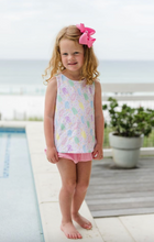 Load image into Gallery viewer, Embrace sunny days with the Sweet Summertime Sammy Bloomer Set by James and Lottie! This adorable outfit features a playful popsicle print on a cozy knit top paired with soft pink shorts, making it ideal for all summer adventures. Dress your little one in vibrant style and comfort!

