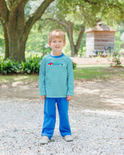 Load image into Gallery viewer, Ready for adventure, your little builder will love the Dig Dump and Roll Pants Set by Jellybean! The soft, breathable knit tee with playful construction appliqués sparks imagination, while comfy pants keep toddlers moving freely through every dirt-filled day. Perfect for energetic fall fun!
