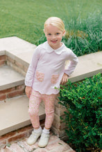 Load image into Gallery viewer, Dress your little one in The Proper Peony’s Pink Petal Tunic Set and watch her bloom with joy! Soft floral leggings paired with a charming pink knit tunic, detailed with a crisp petal collar and floral pockets, make every autumn day feel warm and playful. Ready for endless smiles and adventures!
