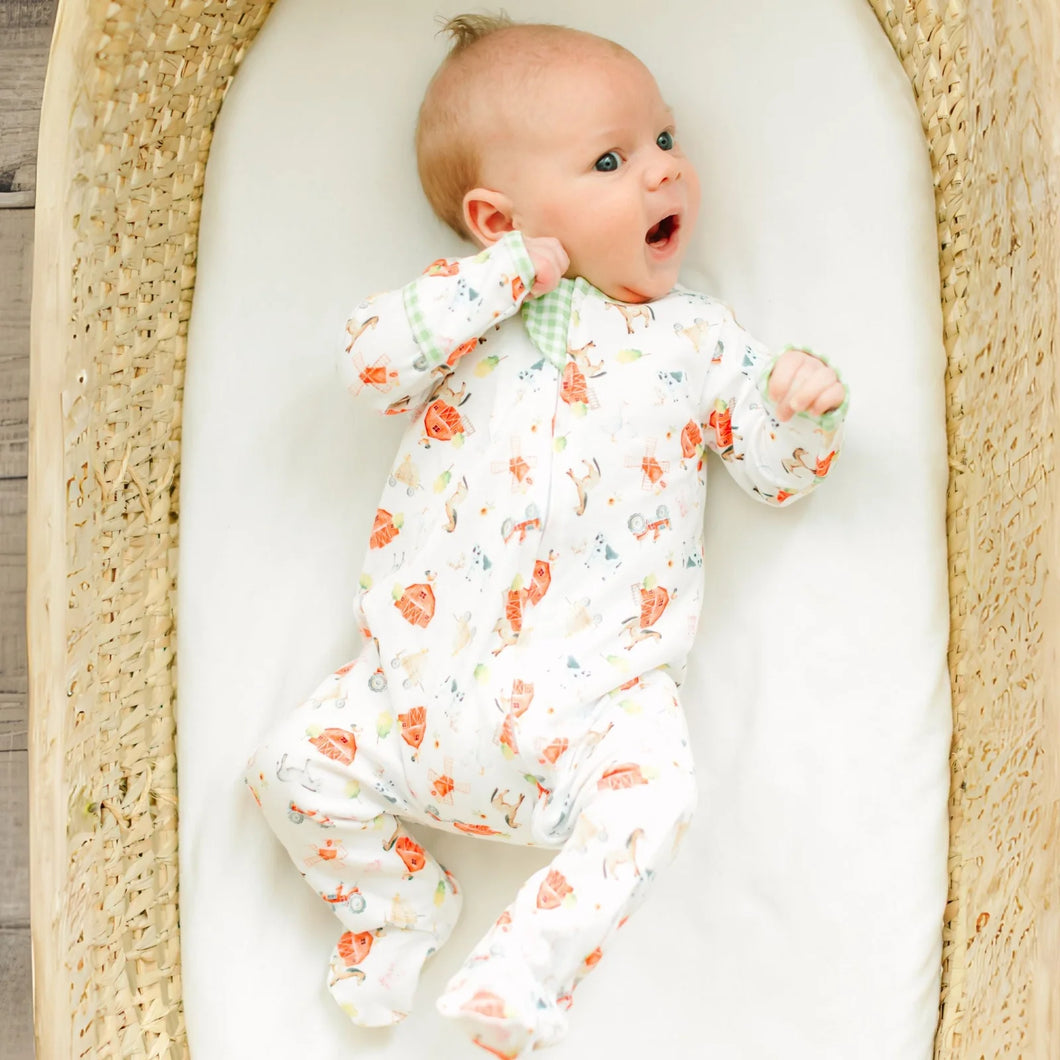 Barnyard Babies Zipper Footie