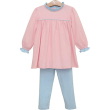 Load image into Gallery viewer, Annie Pants Set in Light Pink/Light Blue
