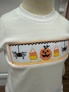 Celebrate fall in style with the Spooky Season Smocked Short Set from Cape Point Clothing. This charming outfit pairs a crisp white tee featuring a playful smocked "Spooky" design with coordinating orange and white gingham shorts. Perfect for your little one’s autumn adventures, this set combines comfort with festive flair, making it ideal for seasonal celebrations and everyday wear. Embrace the spirit of the season with a look that’s both cute and cozy.
