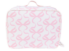 Coated, clean, and cute! The Lunchbox available several classic patterns, all wipeable. It is just the right size for your bento box. Equipped with a mesh inner pocket to hold your cooler packs and love notes, specifically placed on the back of the lunchbox leaving the front open for monogramming.

Made with our PVC-free, wipeable, non-chlorinate coated fabric that is soft to the touch, antimicrobial, water resistant, odorless and biodegradable. This fabric has been specifically developed to be a healthier 