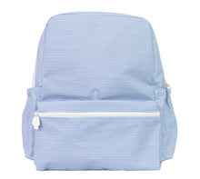Coated, clean, and cute!

The Backpack is offered in several wipeable classic patterns, and equipped with an outer zipped pocket and two drink holder sleeves. 

The small snuggly fits a pocket folder and lunchbox. 

Made with our PVC-free, wipeable, non-chlorinate coated fabric that is soft to the touch, antimicrobial, water resistant, odorless and biodegradable. This fabric has been specifically developed to be a healthier and more environmentally friendly alternative to the traditional coated material of 