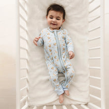 Load image into Gallery viewer, Playful, cozy, and perfect for everyday adventures, Magnolia Baby’s Duck and Hound Zip Playsuit brings charming countryside style to your little one’s wardrobe. Crafted from luxuriously soft 100% Peruvian Pima cotton, this adorable playsuit features the delightful Duck and Hound print for a sweet outdoor-inspired look.

