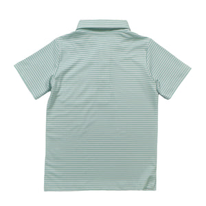 Discover the ultimate summer style with the Inshore Performance Polo from Salt Water Boys. Made with high-performance material, this signature polo features an Ocean Wave Stripe design that's perfect for all-day comfort and fun in the sun. Order now and experience the best of both worlds - style and function!