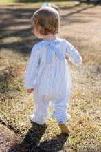 Load image into Gallery viewer, Delight your little one with the Girls Favorite Things Long Romper from James &amp; Lottie. Featuring a charming pastel Christmas tree print and delicate back bow accent for comfort and style. This romper is ideal for making holiday moments both festive and cozy.

